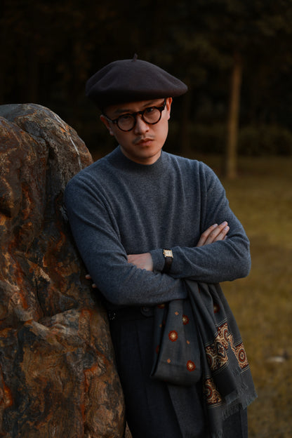 「Lunar Gary」Mock Neck Sweater