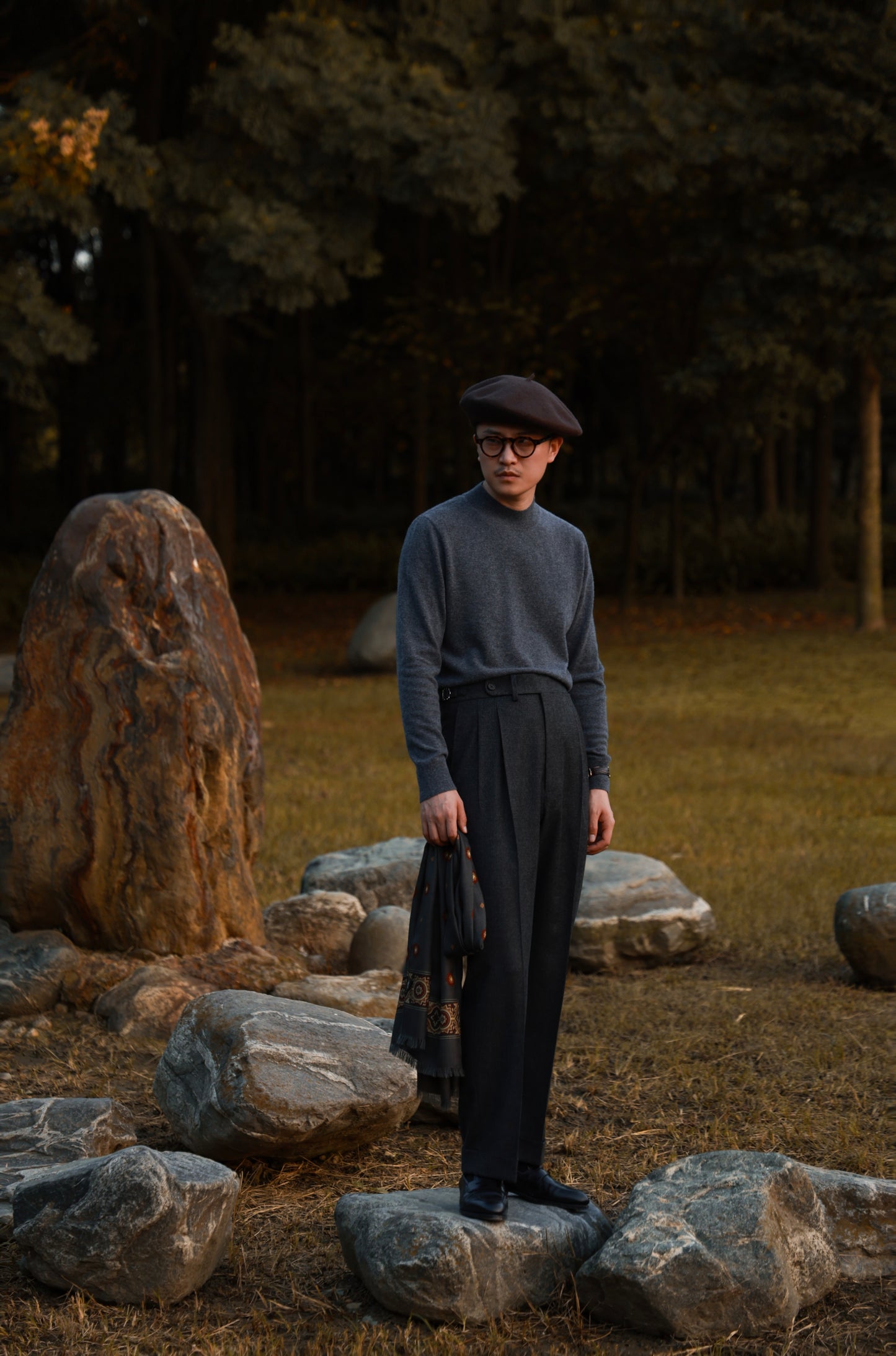 「Lunar Gary」Mock Neck Sweater