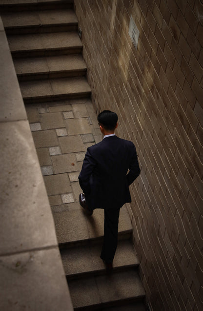 Midnight Blue Stripe Suit Trousers 