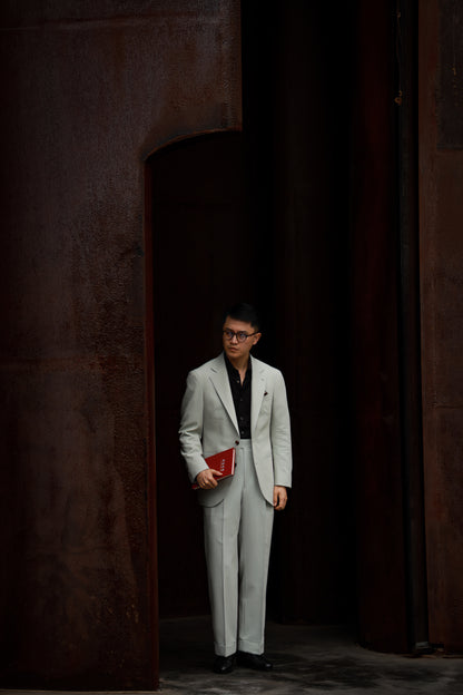 「Twilight Black」Don-Style Spread Collar Shirt