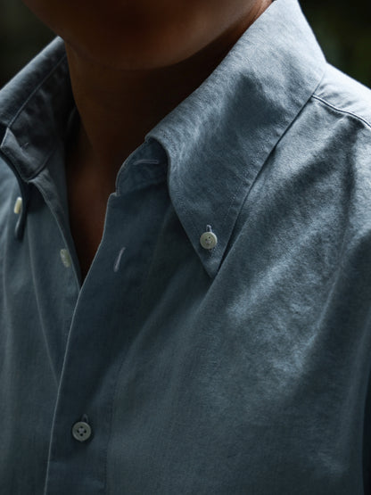 "Washed Denim" Vintage Button-Down Shirt 