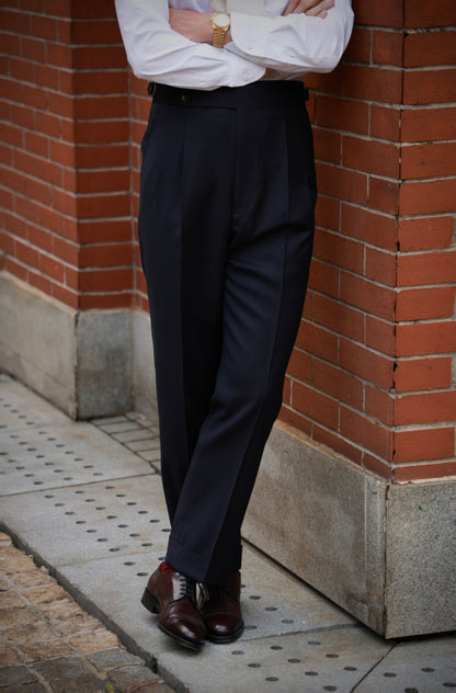 Midnight Blue Suit Paris Button Trousers 