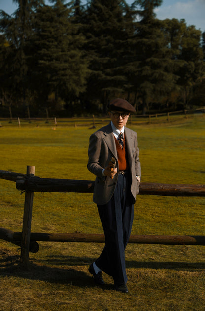 Tweed wheat pattern suit 