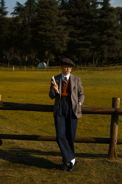 Tweed wheat pattern suit 