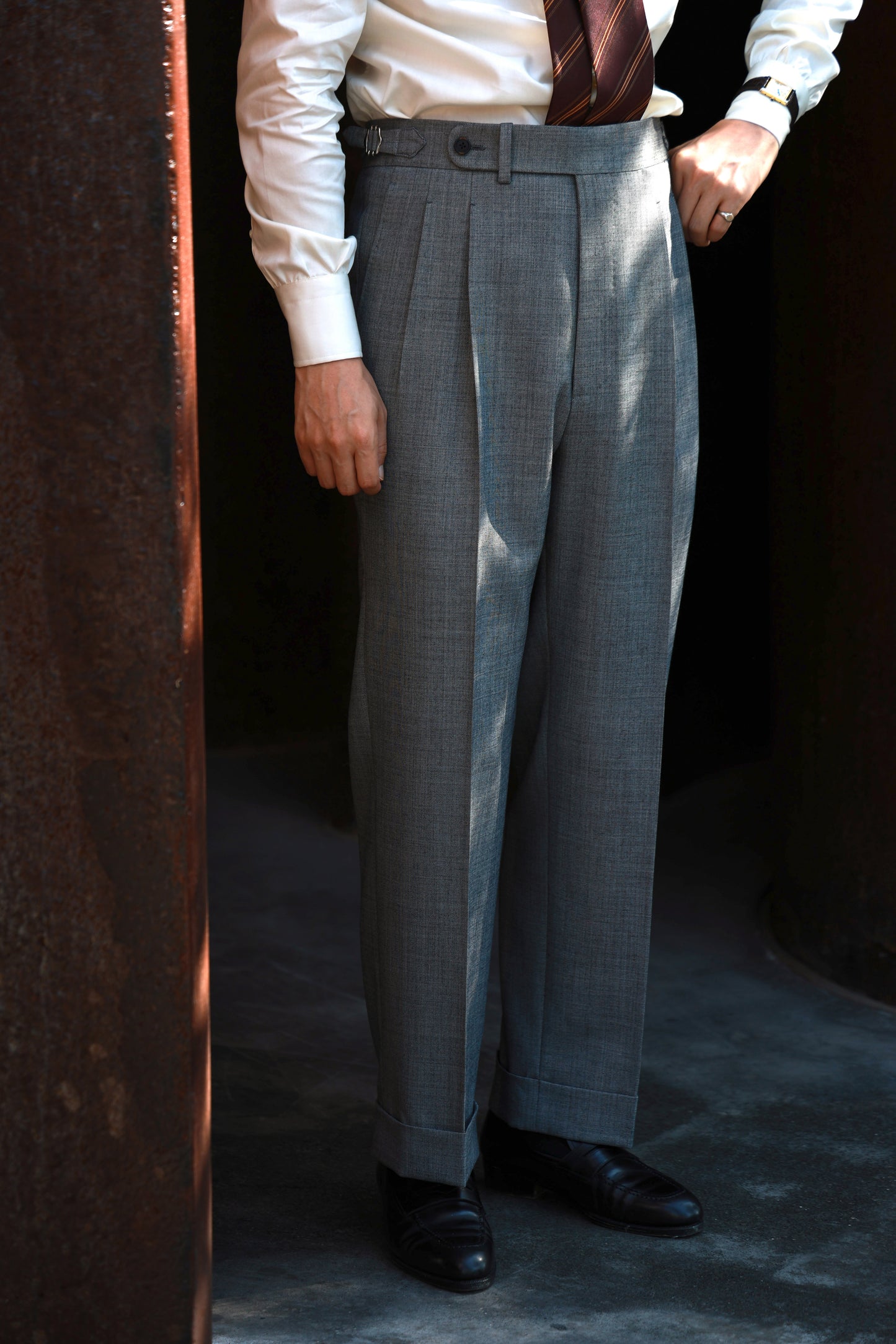 "Meteorite Grey" suit trousers 