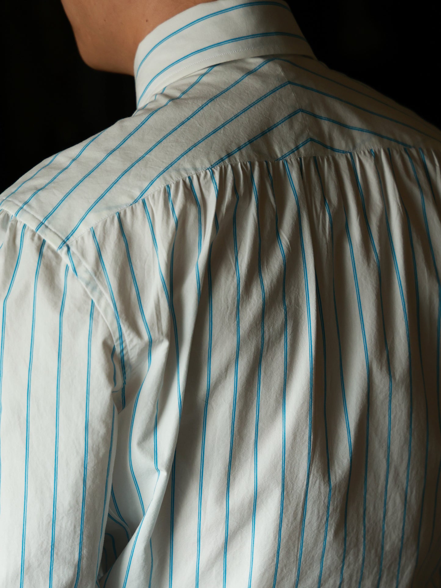 Long Point Button Down Collar Shirt — Glacier Stripe