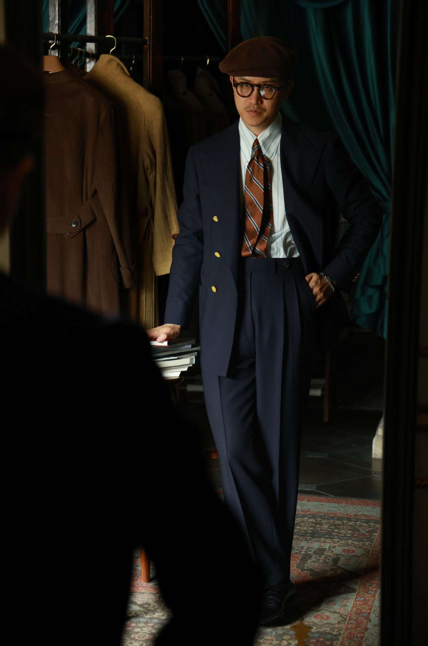 Long Point Button Down Collar Shirt — Glacier Stripe