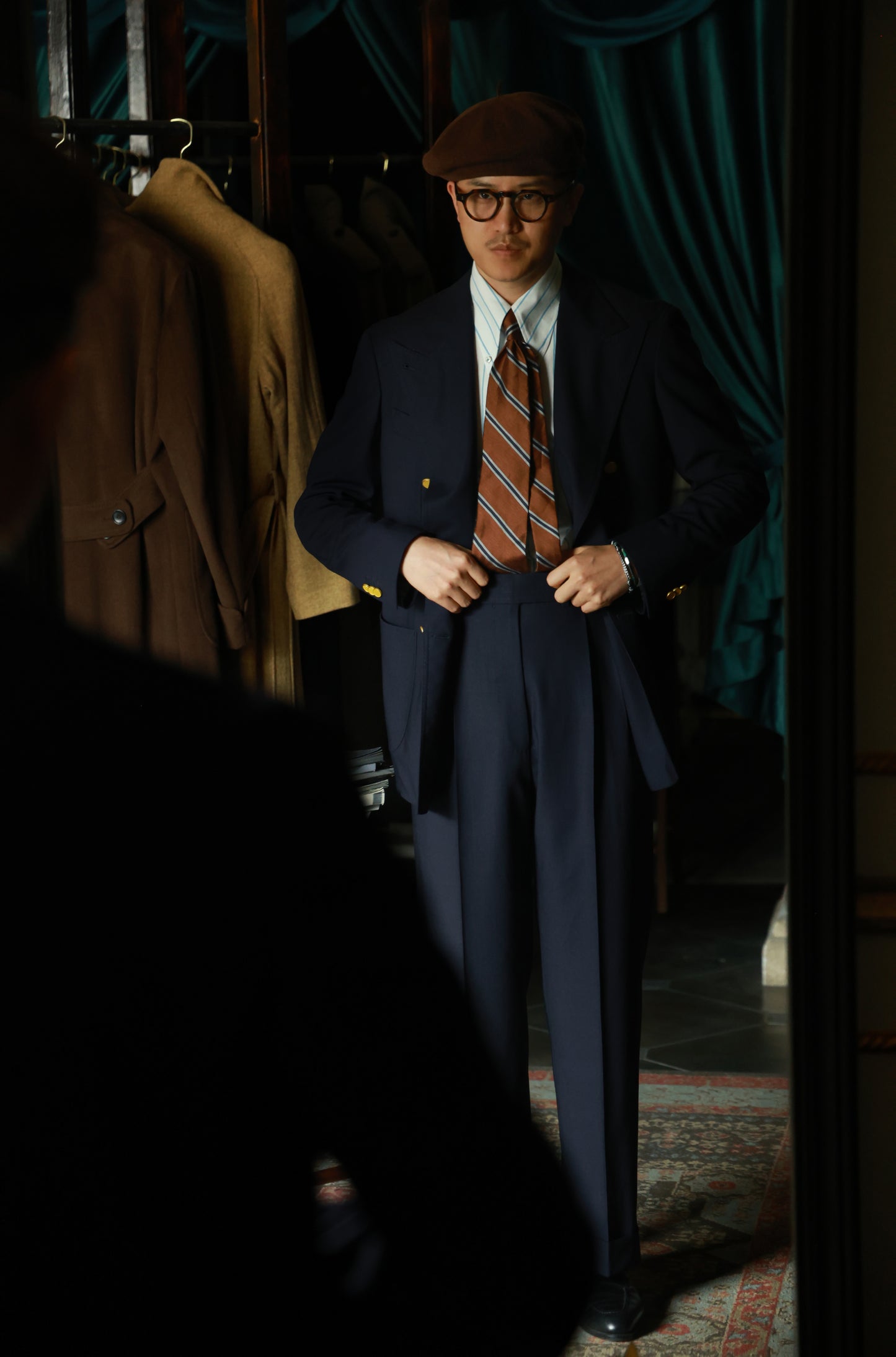 Long Point Button Down Collar Shirt — Glacier Stripe