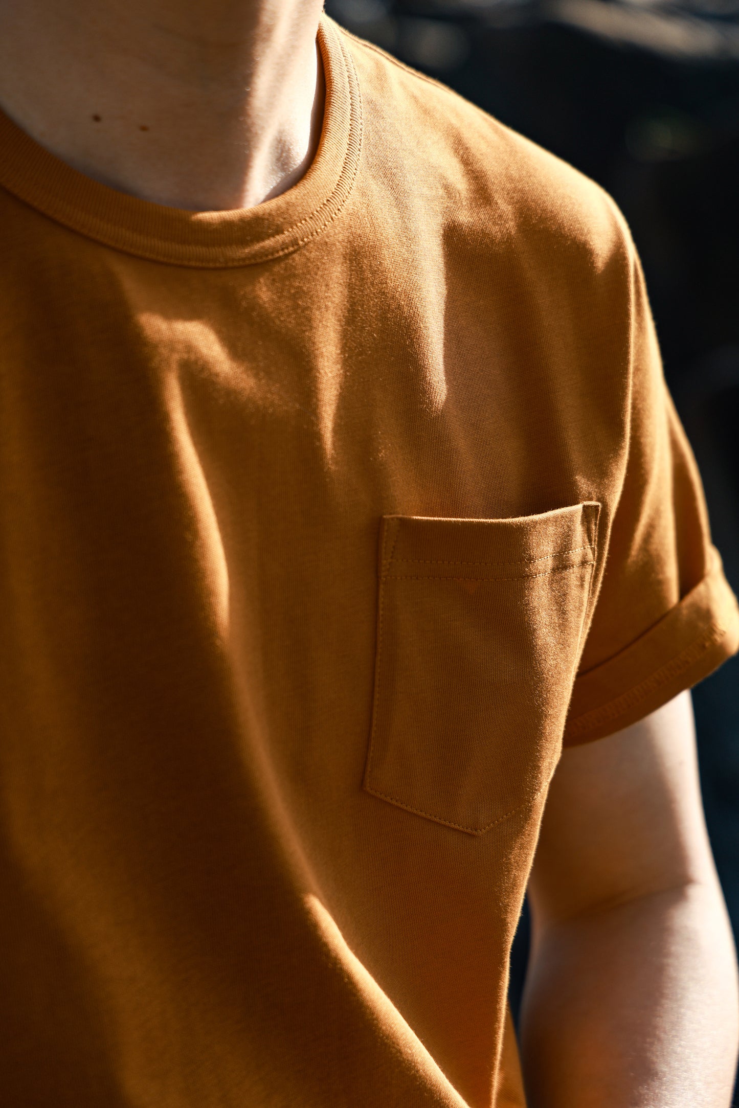 「Californian Dusk」Heavyweight combed cotton Crew Neck Unisex Short-Sleeve T-Shirt