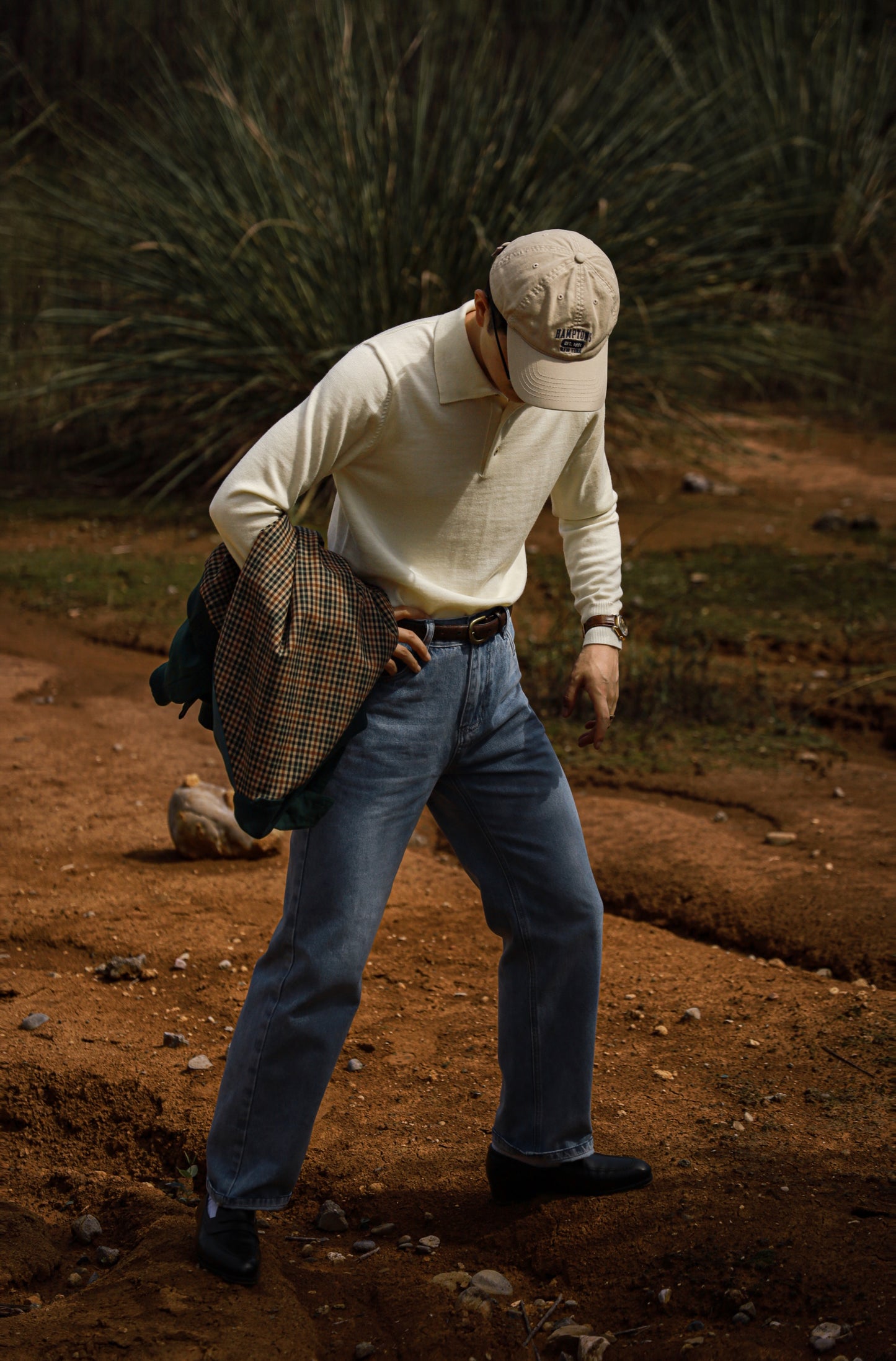 "Cheese White" POLO Sweater 