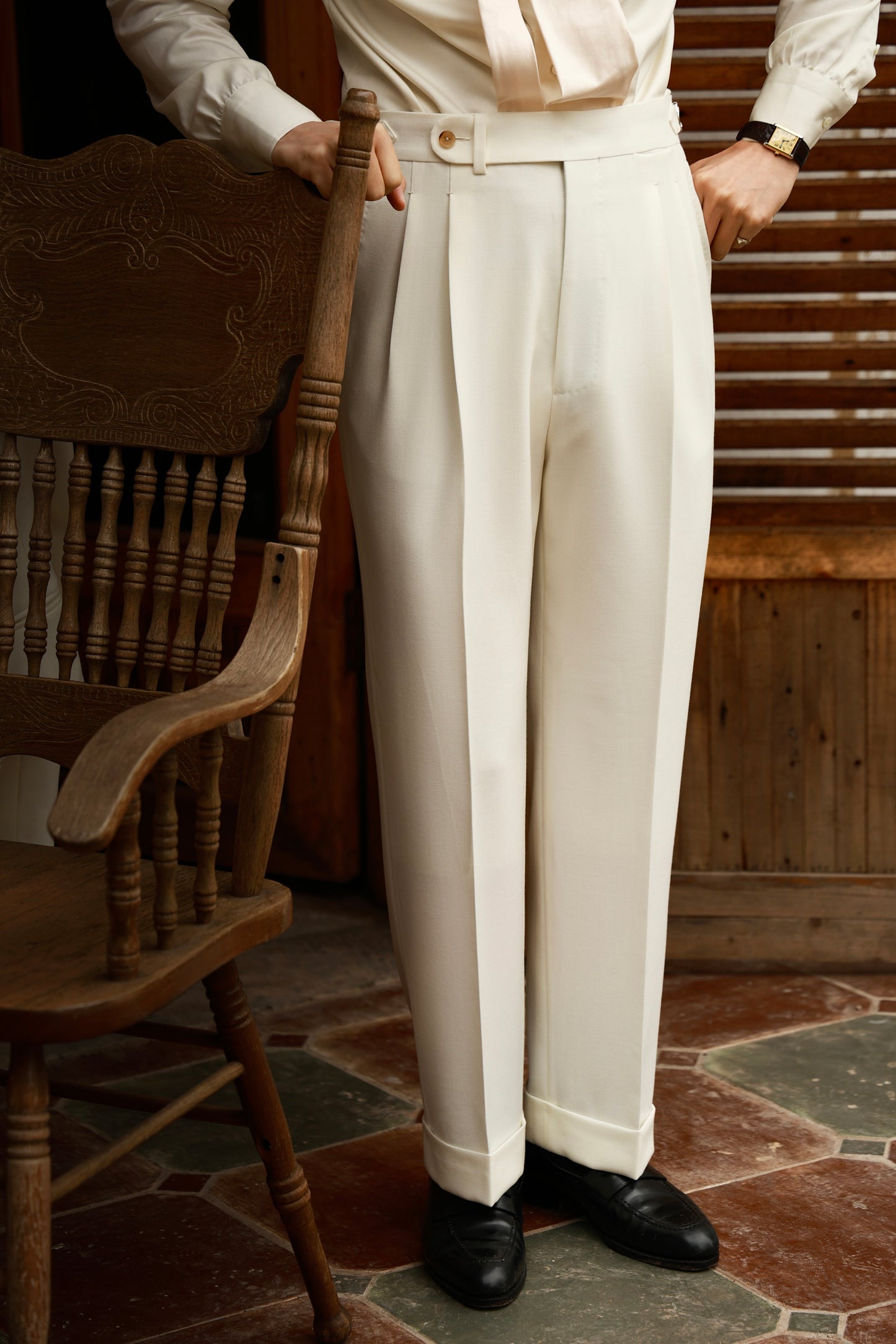 "White Moonlight" suit trousers 