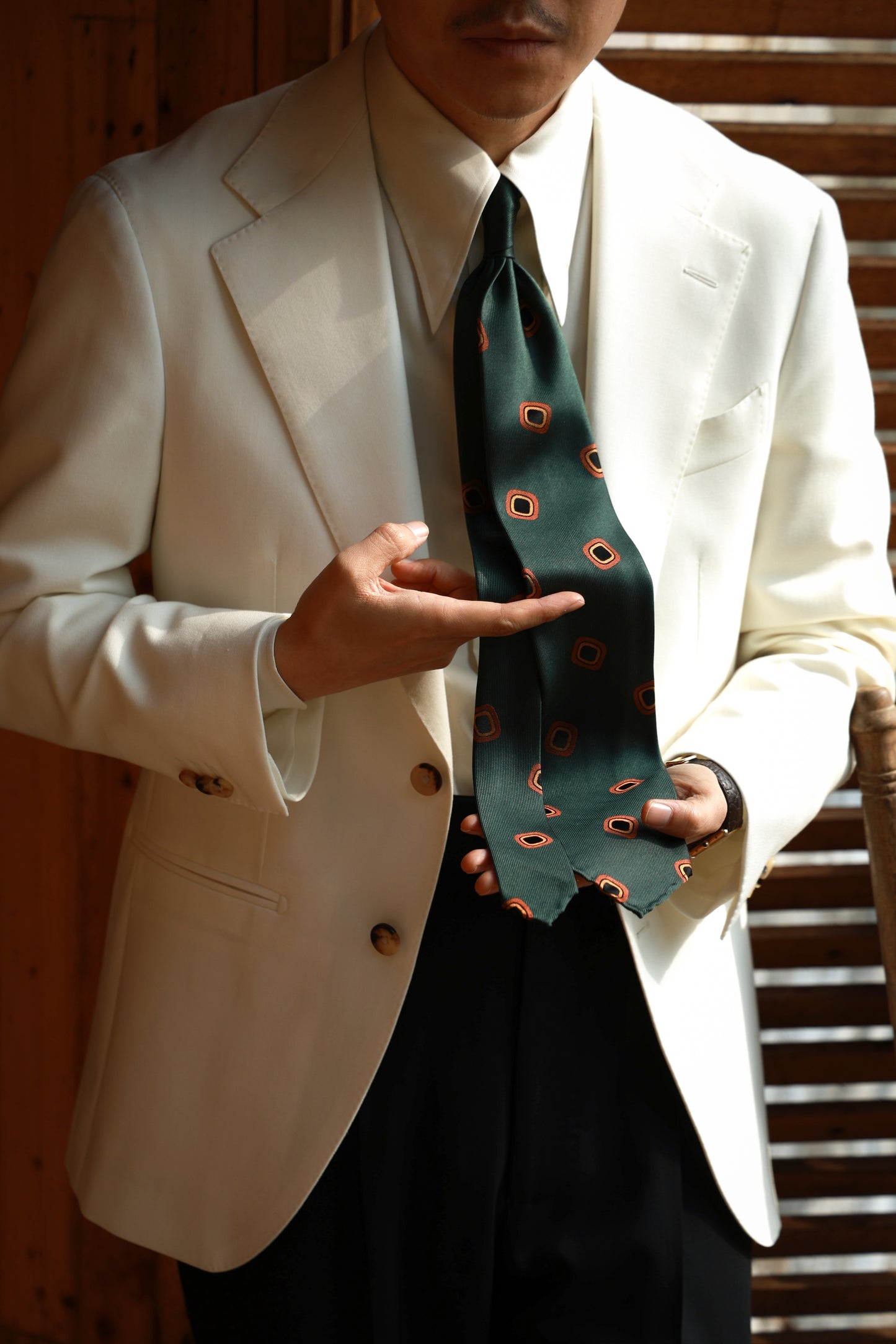 "Tipsy Series" tie 3 fold tie 