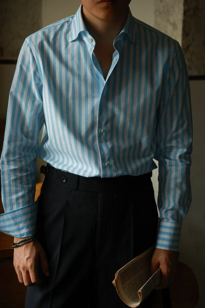 "Mojito Stripe" Collar Shirt 