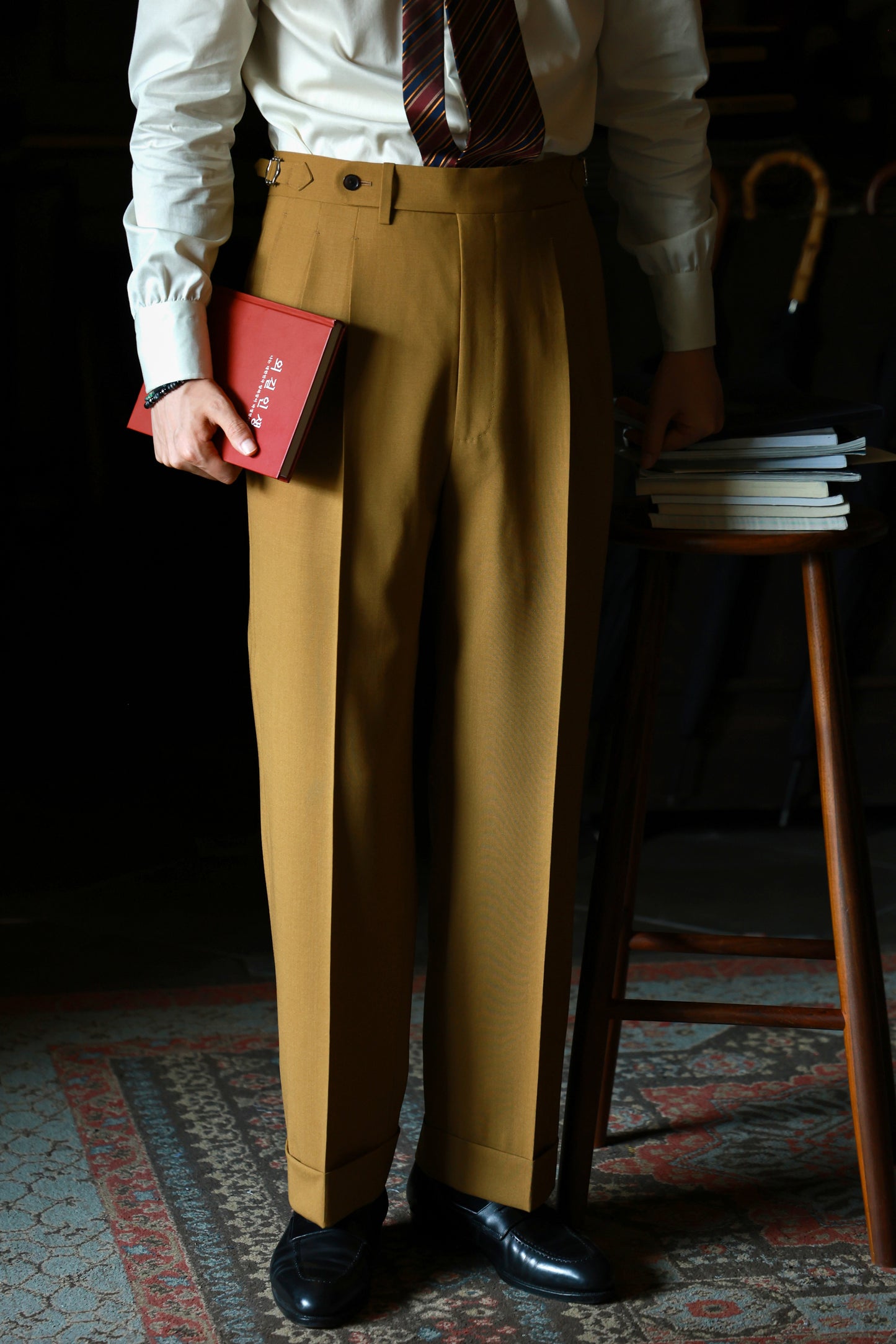 "Autumn Maple Yellow" Suit Trousers 