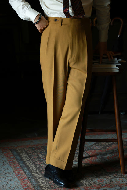 "Autumn Maple Yellow" Suit Trousers 