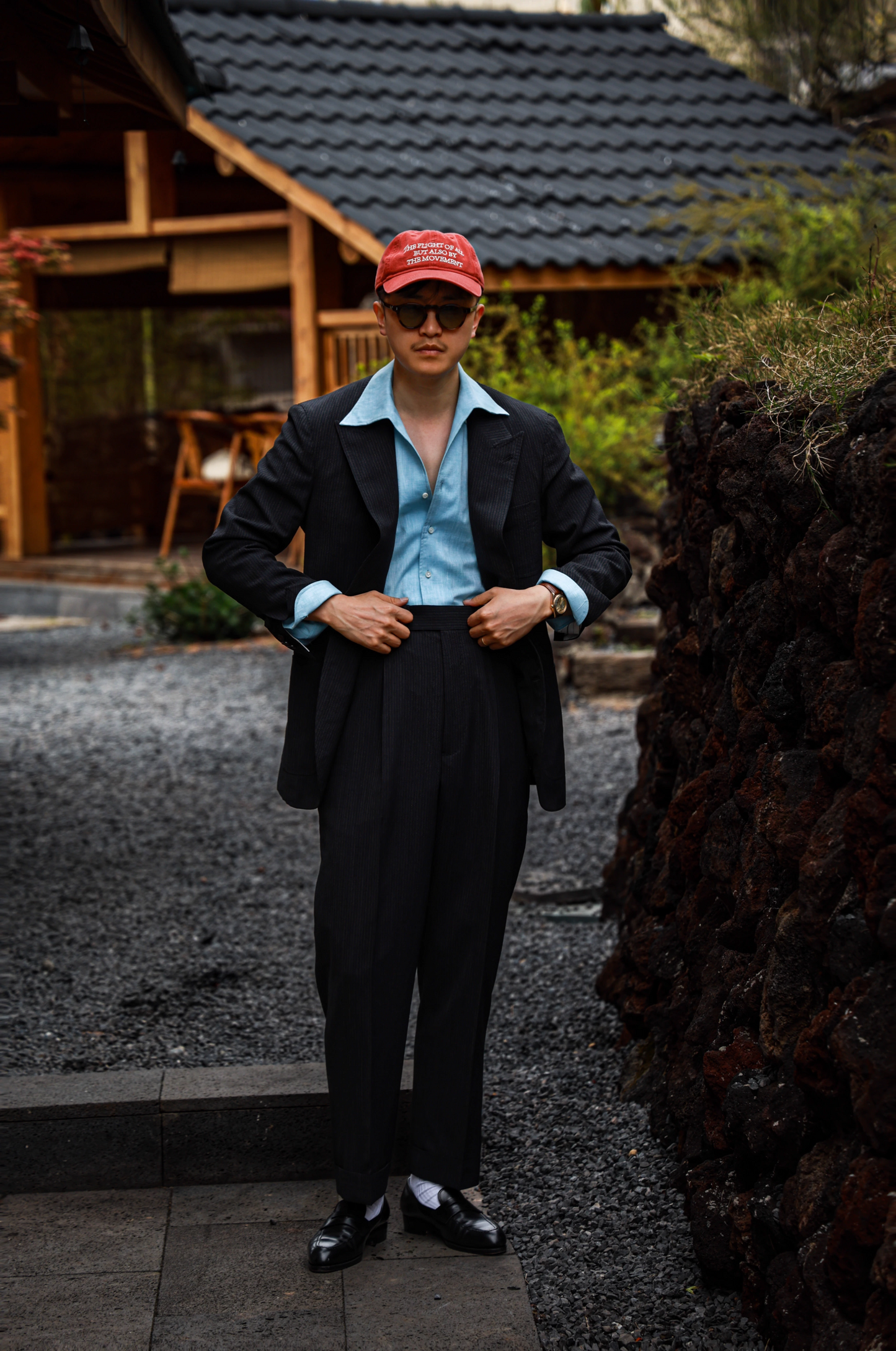 One-piece Collar Shirt — Glacier