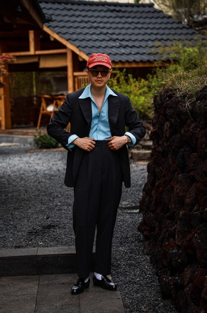 One-piece Collar Shirt — Glacier