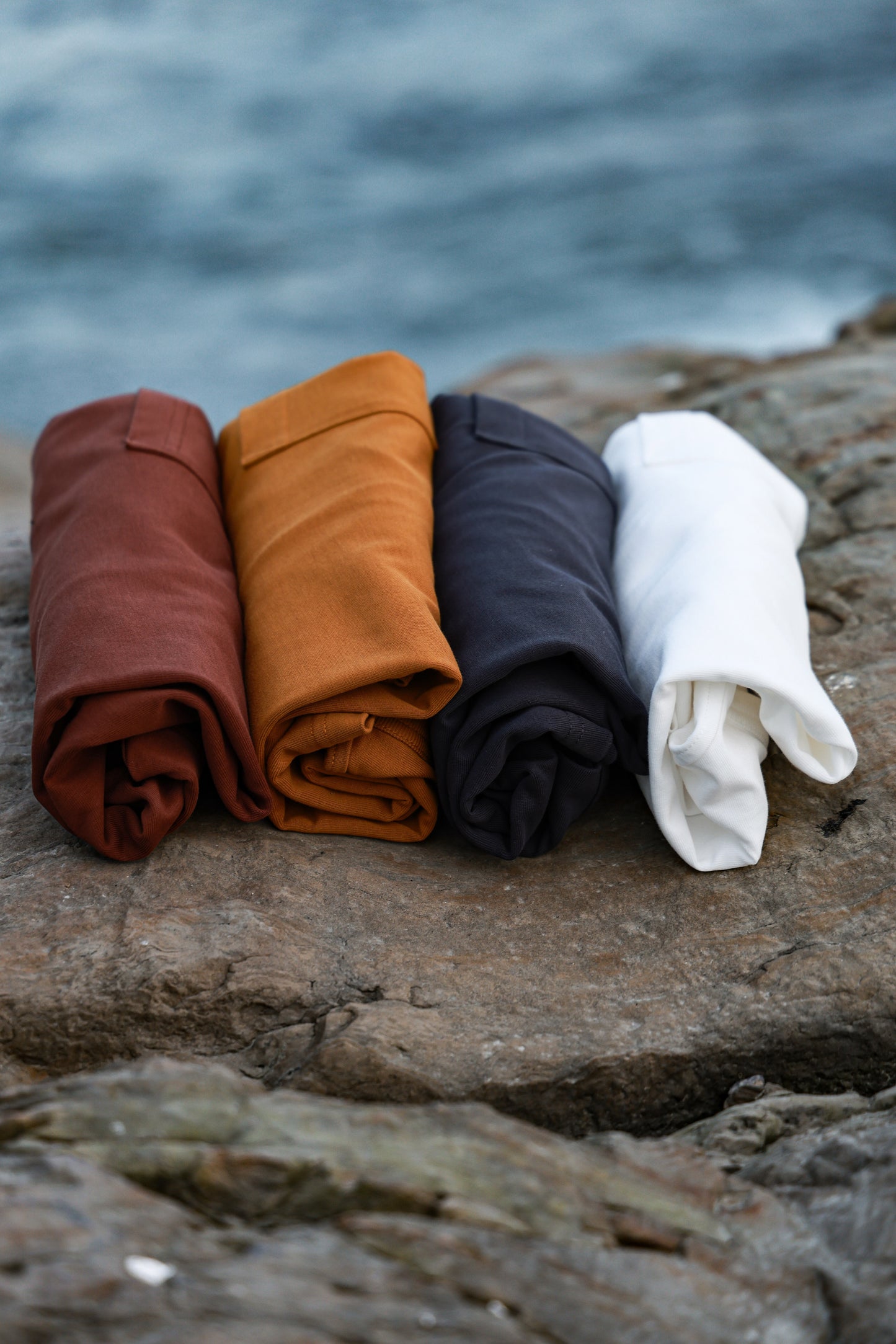 「Sea Salt White」Heavyweight combed cotton Crew Neck Unisex Short-Sleeve T-Shirt