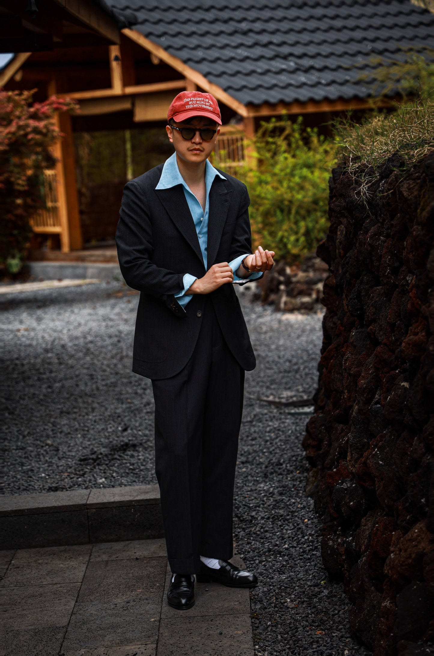 One-piece Collar Shirt — Glacier