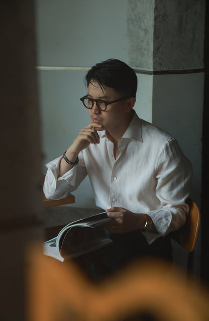 Oatmeal collar shirt 